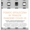 Pomoc społeczna w trakcie pandemii COVID-19 Pomoc społeczna w trakcie pandemii COVID-19
